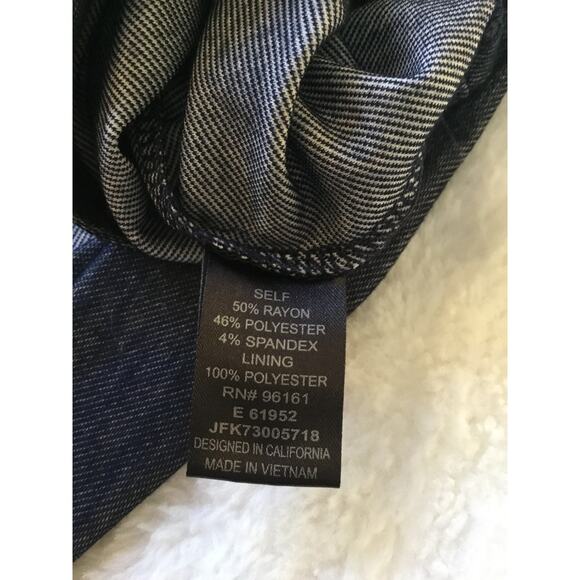 BeBop Blue Denim V-Neck Sleeveless Dress - Picture 12 of 13